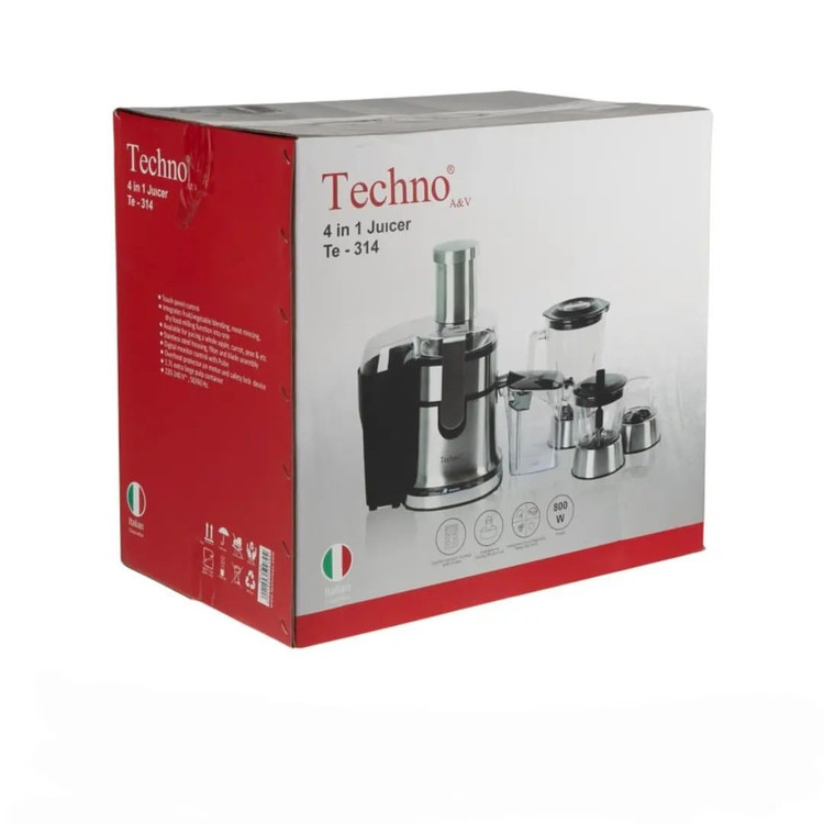 آبمیوه گیری چهار کاره دیجیتال لمسی تکنو مدل Te-314