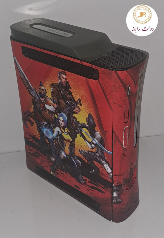 کنسول بازی مایکروسافت استوک Xbox 360 Elite با حافظه 120 گیگابایت فول بازی با اسکین بوردلند