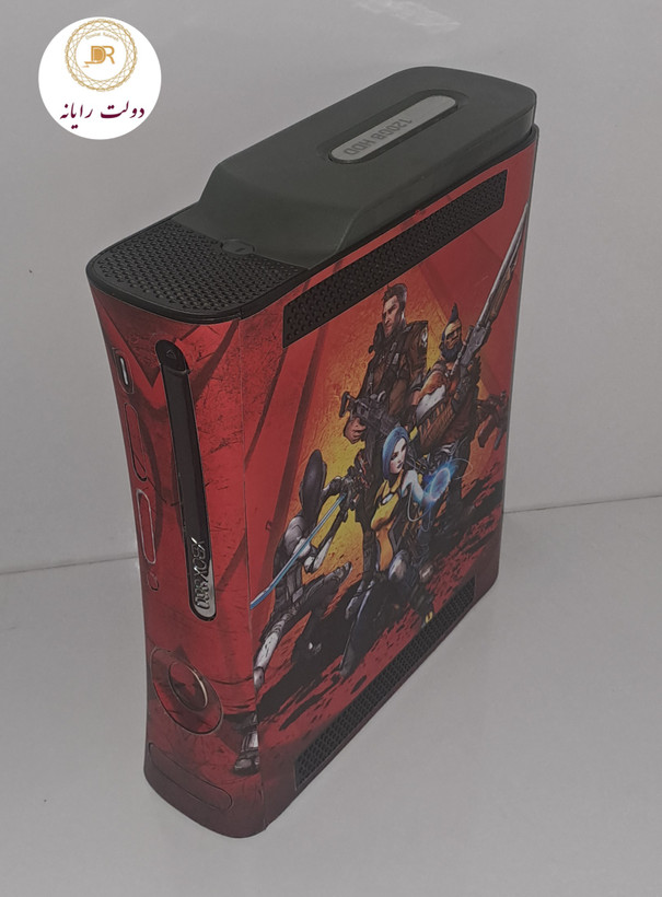 کنسول بازی مایکروسافت استوک Xbox 360 Elite با حافظه 120 گیگابایت فول بازی با اسکین بوردلند