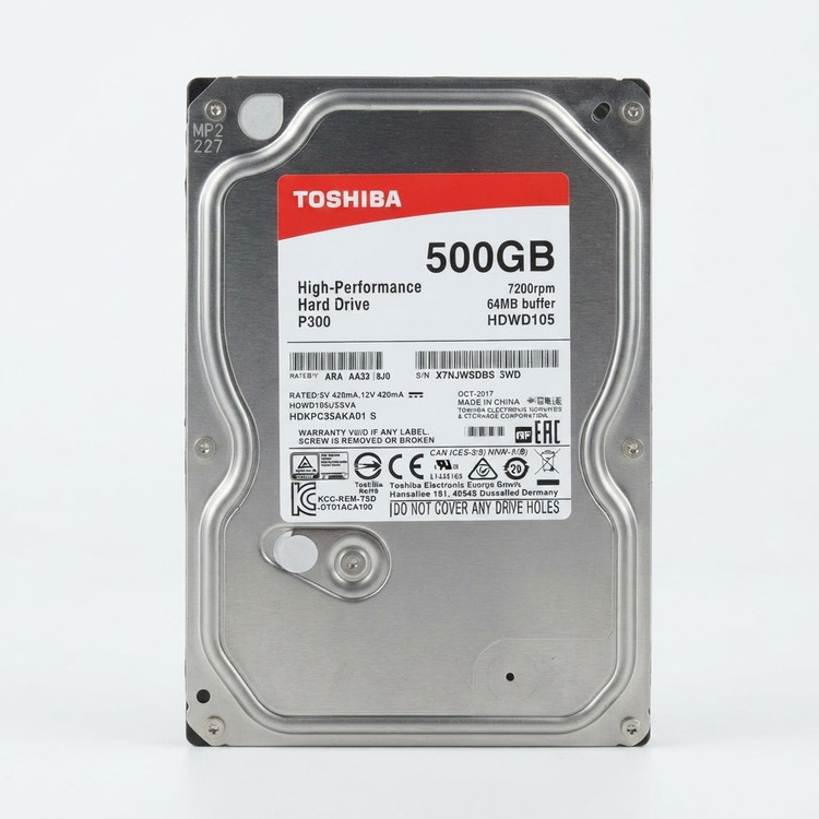 هارد TOSHIBAمدل P300 حافظه 500GB استوک